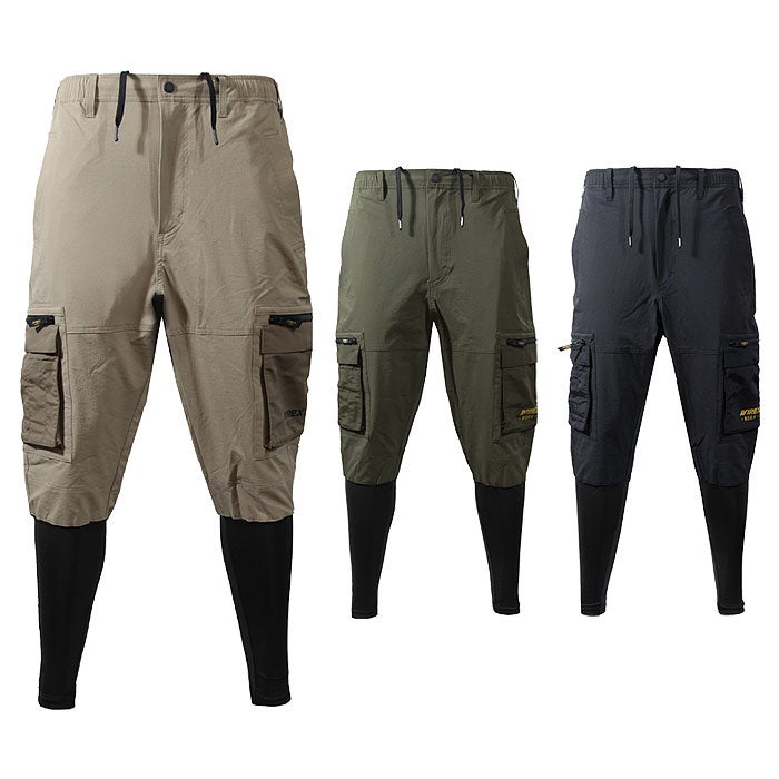 AV115 ハイブリッドカーゴパンツ AVIREX WORK 春夏 作業服 作業着 S～4L ナイロン88％・ポリウレタン12％