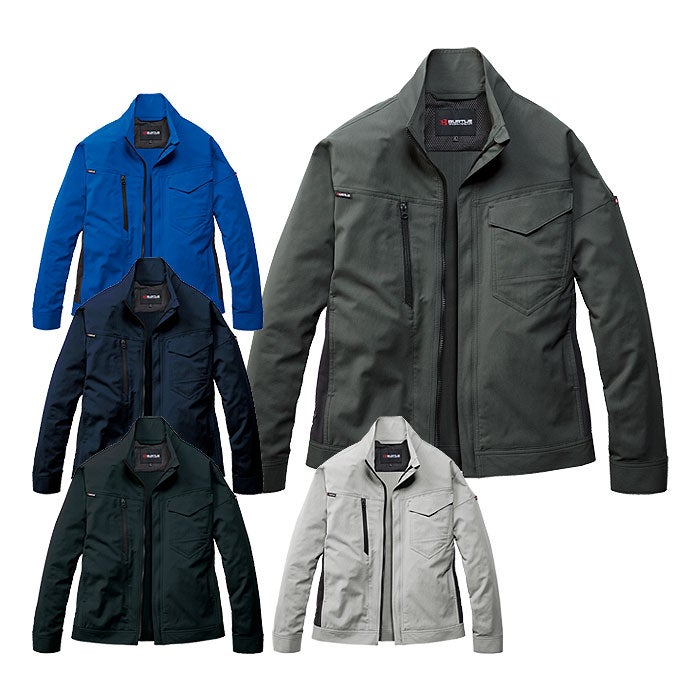 9721 ジャケット ユニセックス BURTLE バートル 春夏 作業服 作業着 S～5L ポリエステル100％ ドビーエアクロス