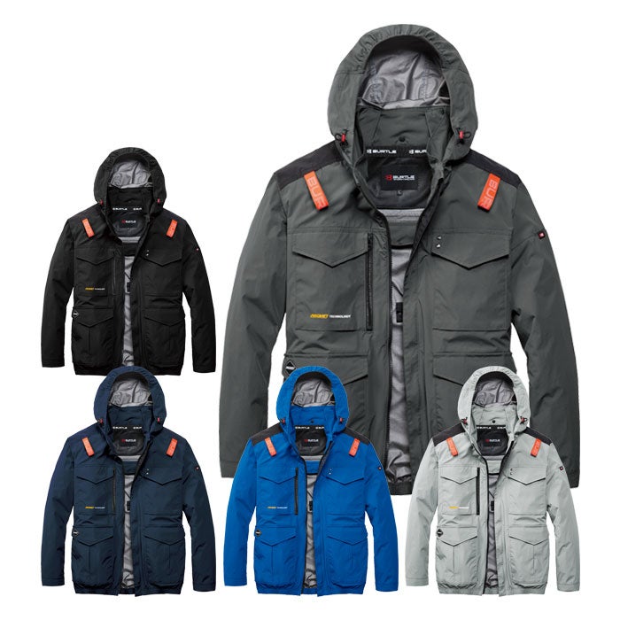 AC2101 ACブルゾン ユニセックス BURTLE バートル 春夏 作業服 作業着 S～4XL ナイロン100％ マイクロナイロンシェル