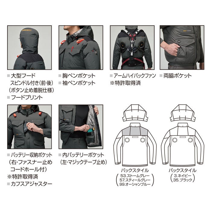 AC2101 ACブルゾン ユニセックス BURTLE バートル 春夏 作業服 作業着 S～4XL ナイロン100％ マイクロナイロンシェル