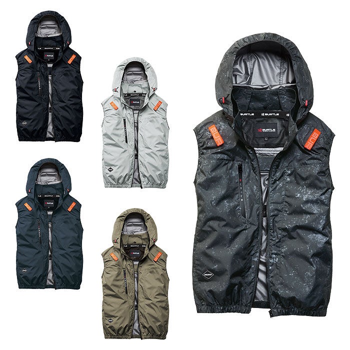 AC2094HB ACベスト ハイバック仕様 ユニセックス BURTLE バートル 春夏 作業服 作業着 S～3XL ポリエステル100％ マイクロソフトシェル