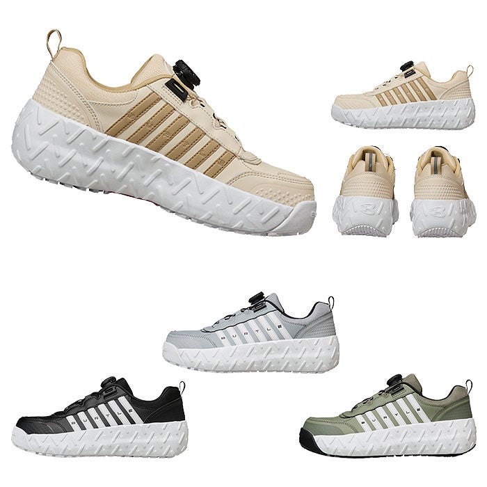 3303 セーフティスニーカー ユニセックス バートル BURTLE 安全靴 安全 人気 スニーカー 鋼製先芯 サイドファスナー ダイヤルシステム 男女 XS～XL