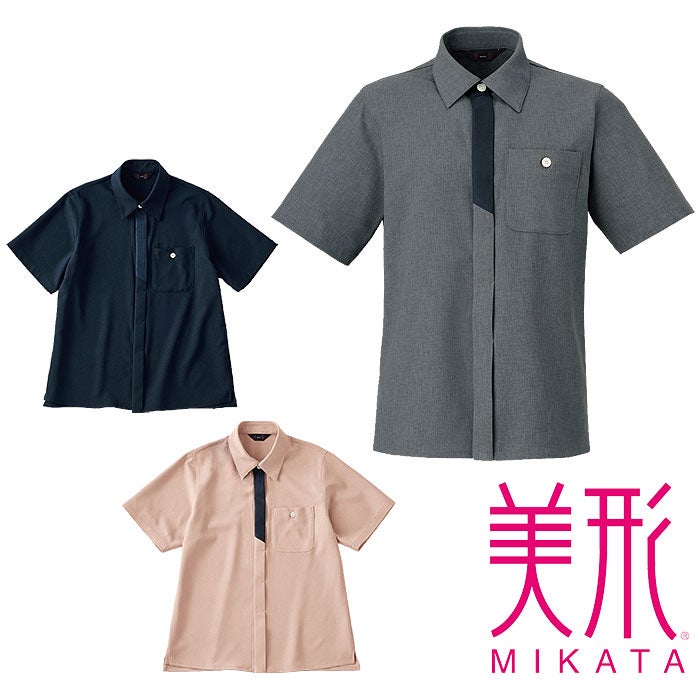 SS820L マルチプル着映えシャツ 神馬本店 selectstage 事務服 制服 SS～4L ポリエステル100％ リネンライクスラブ