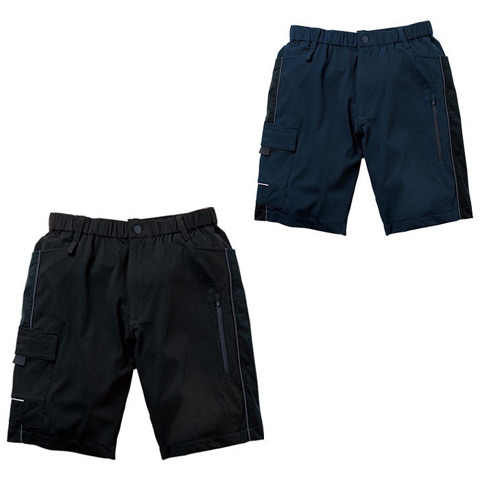 0648-07 ハーフパンツ ノータック 桑和 SOWA 春夏 作業服 作業着 S～6L ナイロン88％・ポリウレタン12％