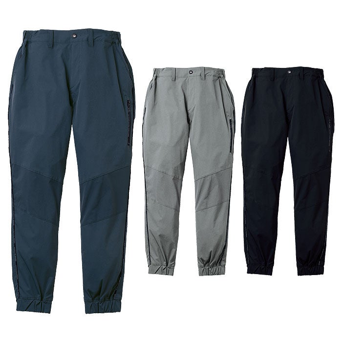 0548-07 ジョガーパンツ ノータック 脇ゴム 桑和 SOWA 春夏 作業服 作業着 接触冷感 ストレッチ S～4L ナイロン92％・ポリウレタン8％