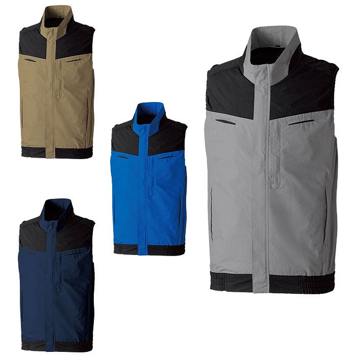 5349-06 EFベスト 桑和 SOWA 春夏 作業服 作業着 空調ウェア ファン付き作業服 S～8L 綿100％