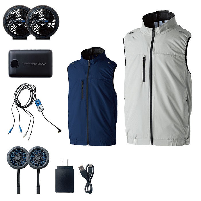 14109 アイスファンセット バッテリー付き 桑和 SOWA 春夏 作業服 作業着 ペルチェ素子＋空調ファン