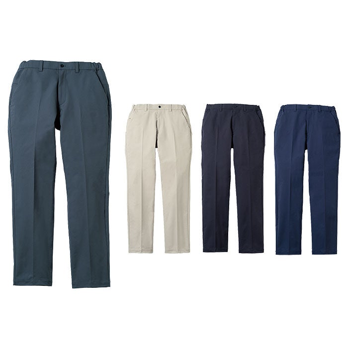 U7712-09 スラックス ノータック 脇ゴム Uniform Circus BEAMS ユニフォームサーカスビームス 春夏用 作業服 作業着 3S～5L ポリエステル100％