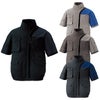 KF96010 チタン加工半袖ブルゾン サンエス SUN-S 空調風神服専用 春夏 作業服 作業着 S～5L ポリエステル100％