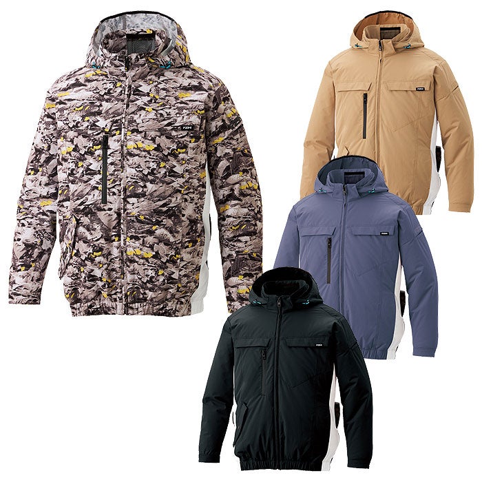 KF92631 長袖ブルゾン サンエス SUN-S 空調風神服専用 春夏 作業服 作業着 S～5L ポリエステル100％