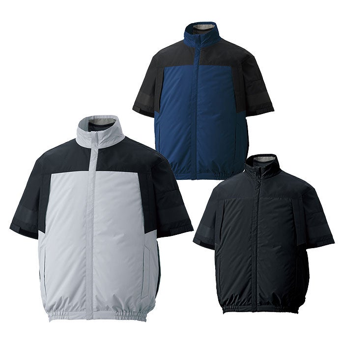 KF92640 クールフィルター半袖ブルゾン サンエス SUN-S 空調風神服専用 春夏 作業服 作業着 ファン付き作業服 M～5L ポリエステル100％