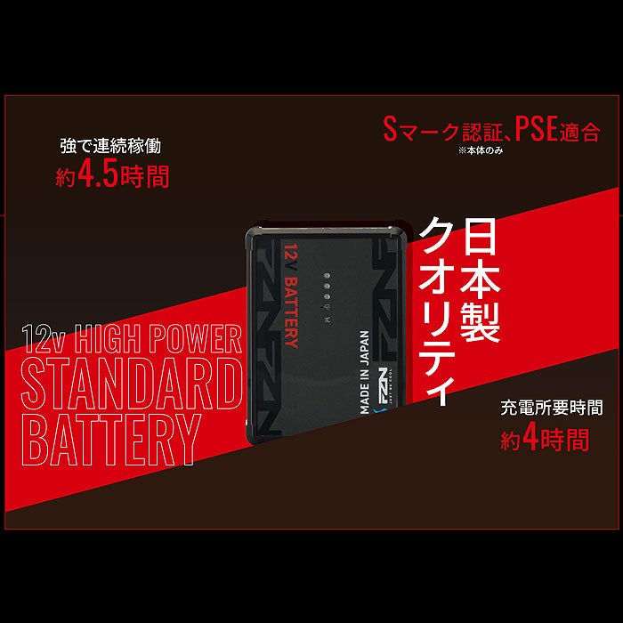 RD9293NA リチウムイオンバッテリー単体BNA（4セルバッテリー） Bluetooth非対応モデル サンエス 春夏 作業服 作業着 空調風神服専用 PSE適合 Sマーク認証 JBRC登録 IP55適合