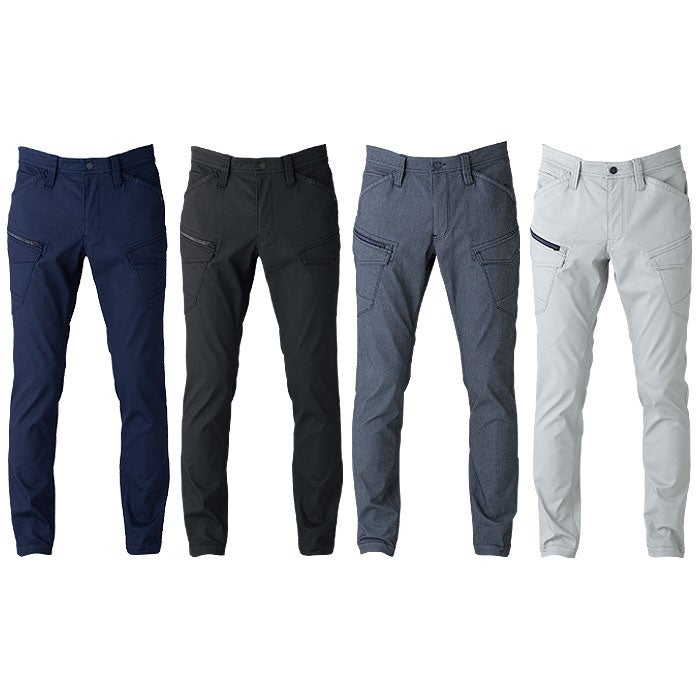 US1802 ドライストレッチカーゴ EVENRIVER イーブンリバー 春夏 作業服 作業着 S～5L 綿60％・ポリエステル37％・ポリウレタン3％