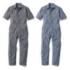 GE-885 コットンリネンツナギ 半袖 エスケープロダクト GRACE ENGINEER'S つなぎ服 春夏 ツナギ 円管服 作業服 作業着 SS～5L 綿75％・麻25％