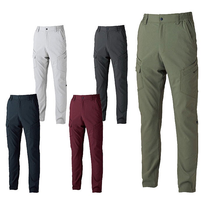 7704 バイオライトフィックスカーゴパンツ TSDESIGN TSデザイン 作業服 春夏 作業着 SS～4L ポリエステル100％ シャミランバイオライトフィックス