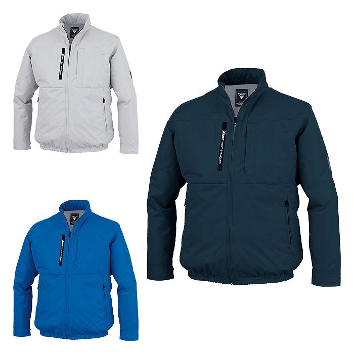 XE98035 空調服®長袖ブルゾン XEBEC ジーベック 春夏 作業服 作業着 空調ウェア S～6L ポリエステル100％ 遮熱コーティングタフタ