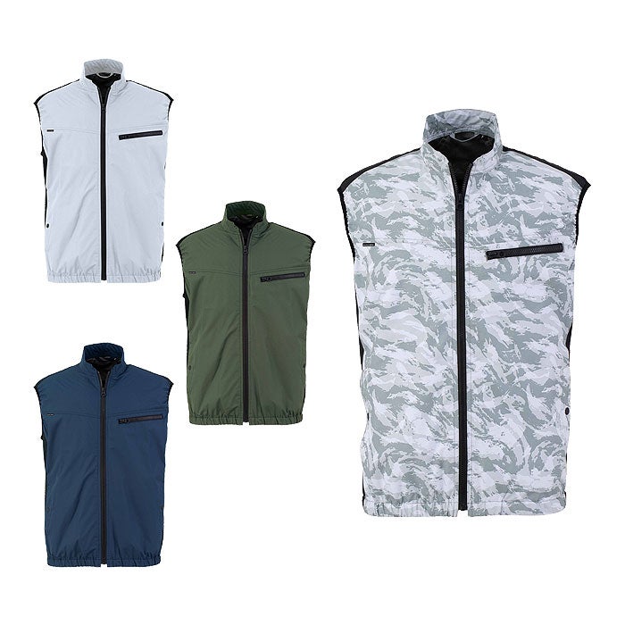 TH615 冷蔵服2026 ベスト＋ペルチェユニット＋ファンユニットのセット 春夏 作業服 作業着 ペルチェウェア 空調ウェア 刺繍加工不可 バッテリー別売り