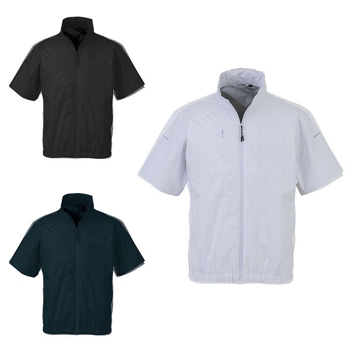 EBA5178 半袖ジャケット BIGBORN ビッグボーン 春夏 作業服 作業着 3S～3XL ポリエステル100％ デュスポ 裏チタン加工 空調風神服専用