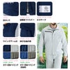 15100 エコ製品制電ストレッチ長袖ジャンパー 自重堂 Jichodo 春夏 作業服 作業着 SS～5L ポリエステル80％・綿20％ エコディアボディフィール交織ドビー