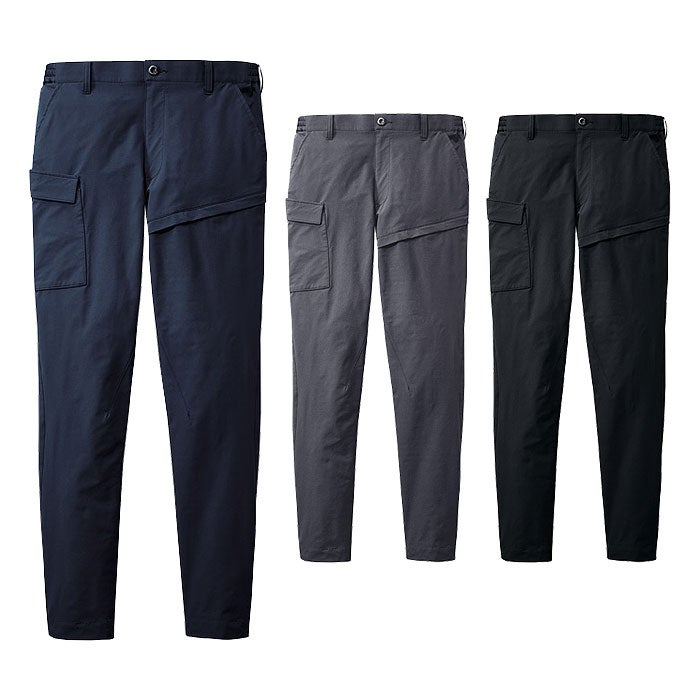 77802 ストレッチノータックカーゴパンツ 自重堂 Z-DRAGON 春夏 作業服 作業着 SS～5L ポリエステル100％ 4WAYストレッチ制電クロス