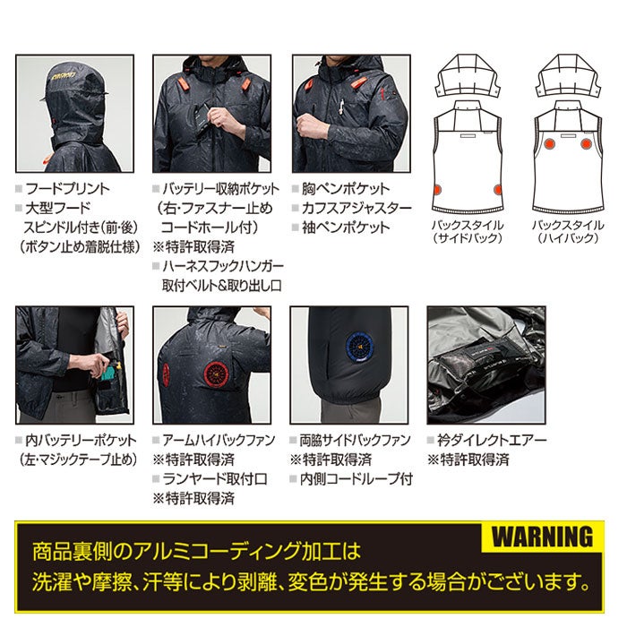 最短即日 AC2094HB ACベスト ハイバック仕様 ユニセックス BURTLE バートル 春夏 作業服 作業着 S～3XL ポリエステル100％ マイクロソフトシェル