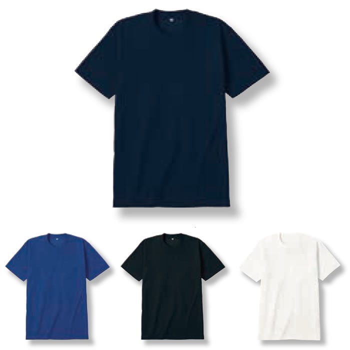 9016 DRY エコ半袖Tシャツ 胸ポケット無し 小倉屋 kokuraya POLOIZM 作業服 ポロシャツ ニット 作業着 SS～6L ポリエステル80％・綿20％ メッシュ
