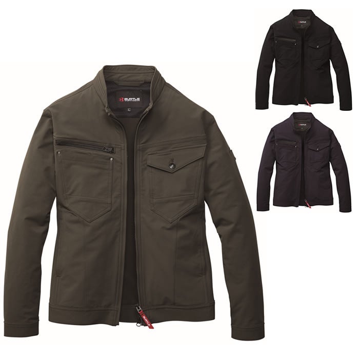 861 ジャケット ユニセックス BURTLE バートル 秋冬 作業服 作業着 S～3XL ナイロン92％・ポリウレタン8％ 4WAYストレッチダブルウィーブ