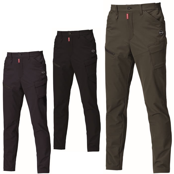 862 カーゴパンツ ユニセックス BURTLE バートル 秋冬 作業服 作業着 S～3XL ナイロン92％・ポリウレタン8％ 4WAYストレッチダブルウィーブ