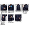 9521 ジャケット ユニセックス BURTLE バートル 秋冬 作業服 作業着 S～5L ポリエステル70％・複合繊維30％ コンパクトドビーストレッチクロス