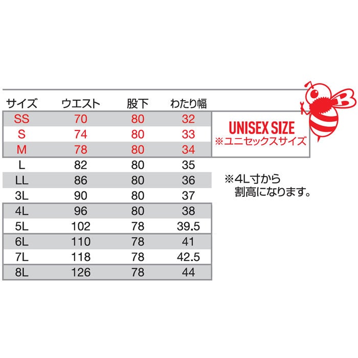 8303 パンツ ユニセックス BURTLE バートル 秋冬 作業服 作業着 SS～8L 綿100％ 難燃制電ストレッチツイル