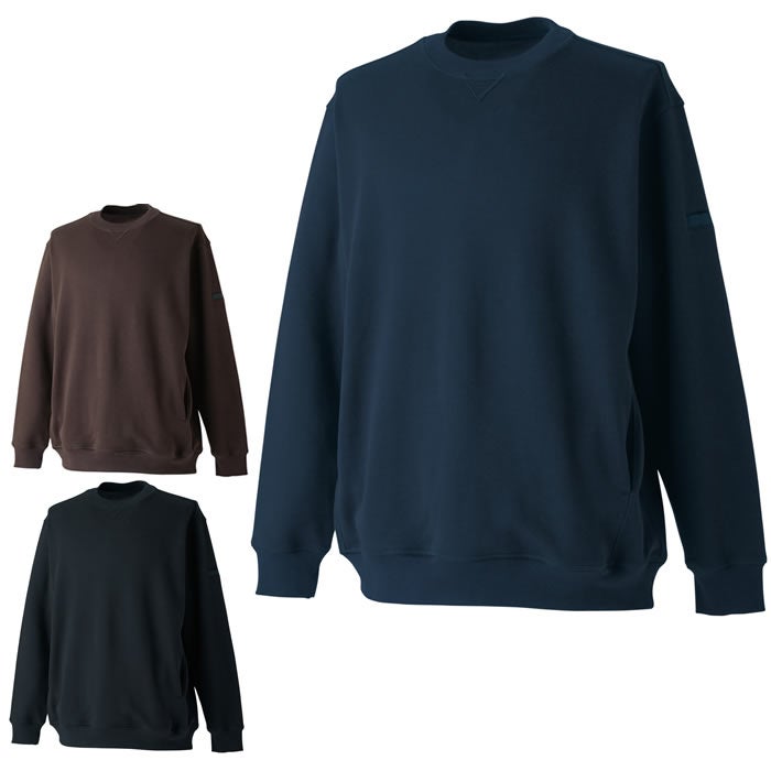 2225 ドライハニカムクルースウェット TSDESIGN TSデザイン 作業服 秋冬 作業着 ニット SS～6L ポリエステル65％・綿35％ T/C裏ハニカム
