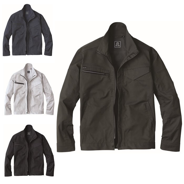 EBA336 長袖ジャケット BIGBORN ビッグボーン 秋冬 作業服 作業着 S～6L ポリエステル80％・綿20％ 交織ストレッチツイル
