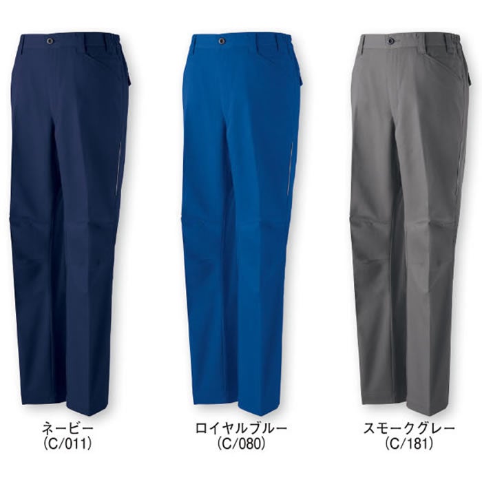 11201 エコ製品制電ストレッチノータックパンツ 自重堂 Jichodo 秋冬 作業服 作業着 SS-5L ポリエステル74％・複合繊維21％・綿5％ レイピマピケ