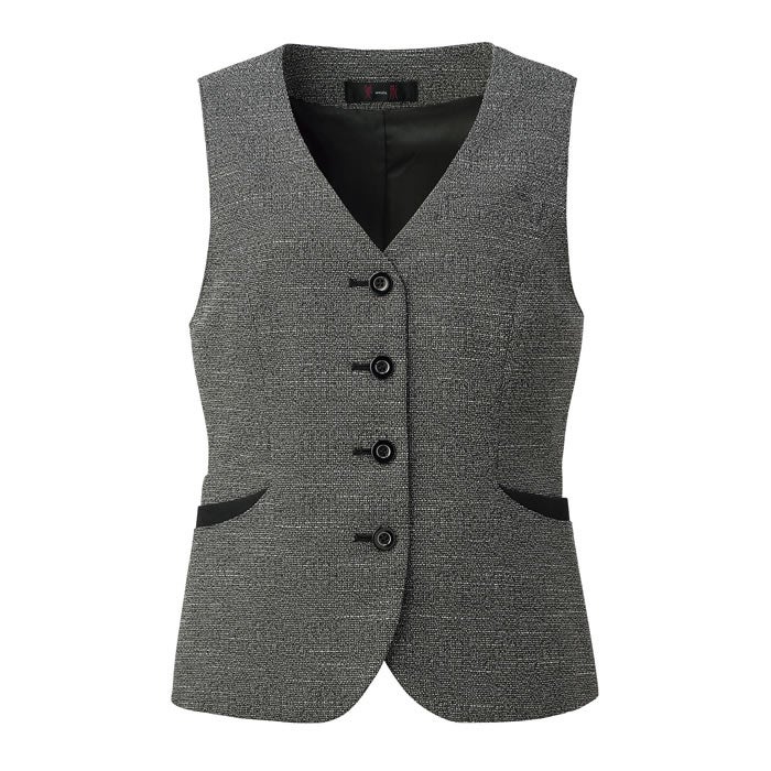 SA1000V ベスト 神馬本店 selectstage ストレッチ SDGs 事務服 制服 5号～19号 ポリエステル95％・複合繊維5％ エコツイルニット
